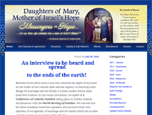 Tablet Screenshot of motherofisraelshope.org